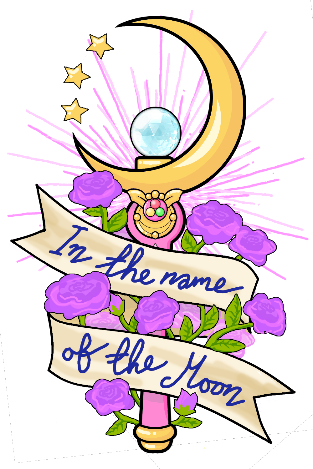 “ If I Were To Get Sailor Moon Themed Thigh Tattoos - Sailor Moon Tattoo Png (1000x1500), Png Download