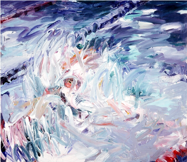 Swimmers - Painting (800x800), Png Download