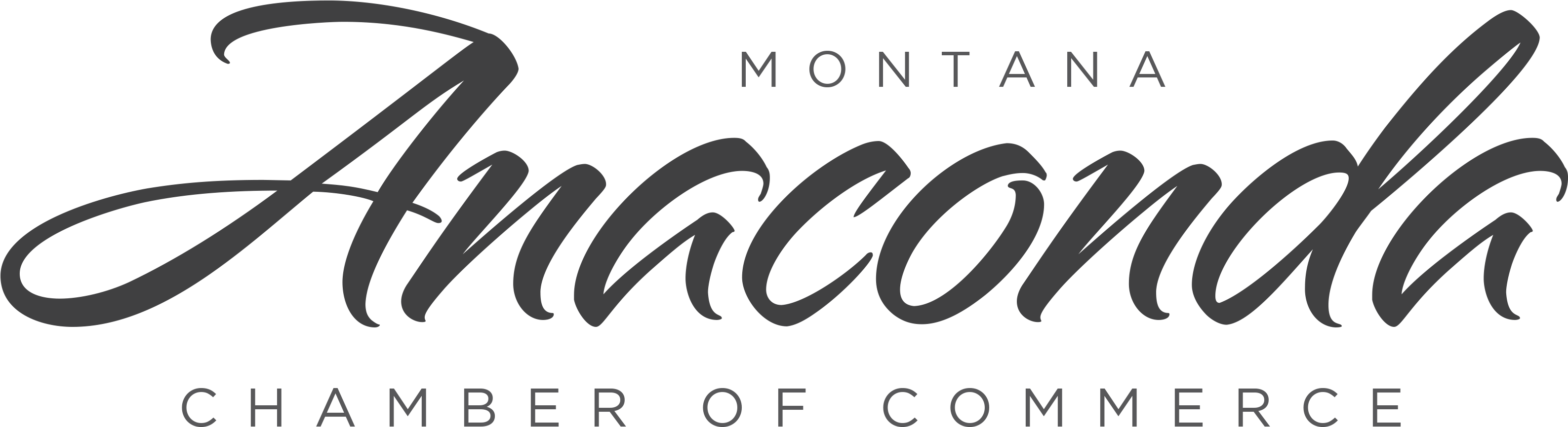 Anaconda Chamber Of Commerce - Anaconda (3174x900), Png Download