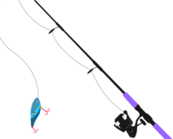 Download Fishing Rod Clipart Transparent Background - Caña De Pescar ...