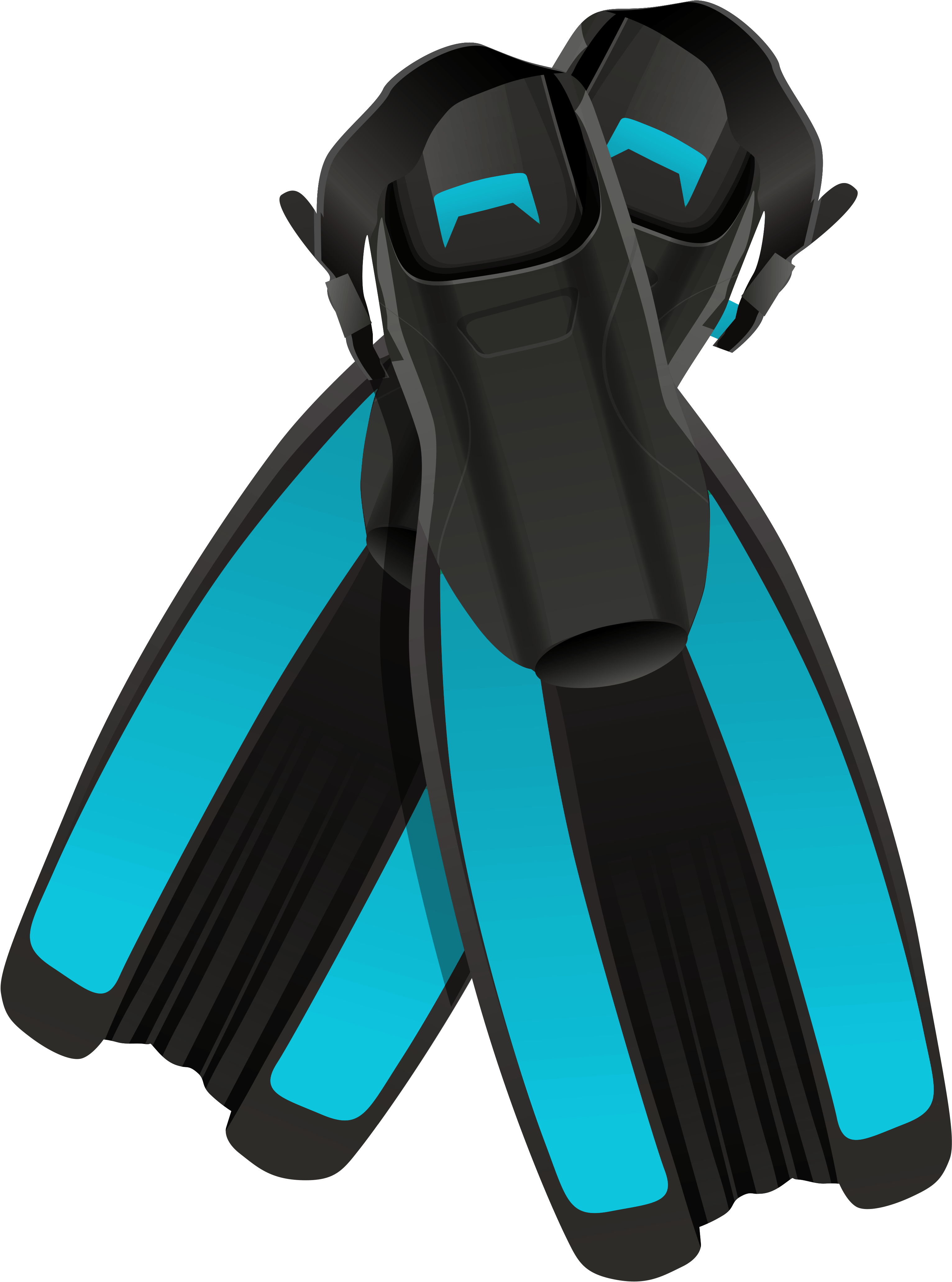 Swimming Clip Art Transparent - Swim Fins Png (3364x4409), Png Download