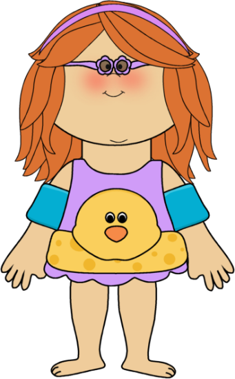 Swimmer Clip Art Pinterest Girls And - Cute Swimming Clip Art (341x550), Png Download