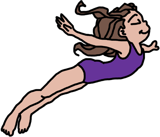 Shamrock Clipart Images And Photos - Transparent Cartoon Person Swimming (1000x1000), Png Download
