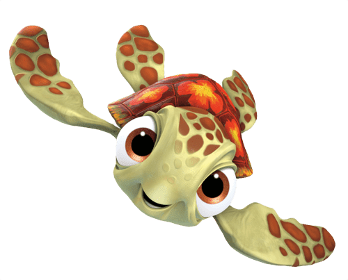 Finding Nemo - Squirt From Finding Nemo Png (500x403), Png Download