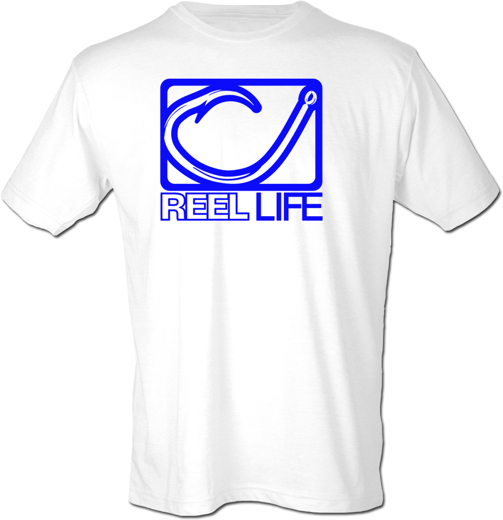Men's Fishing Hook Reel Life Short Sleeve T-shirt - Sleeve (1032x1215), Png Download