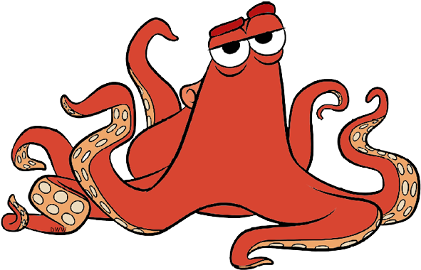 Finding Dory Clip Art Images - Finding Dory Hank Cartoon (600x393), Png Download