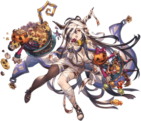 Danua A - Granblue Fantasy Halloween (480x400), Png Download