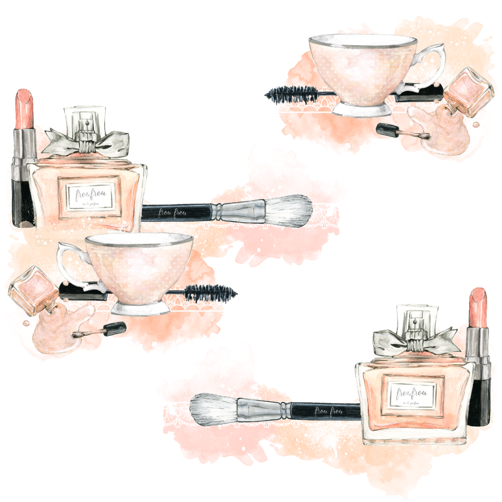 Ftestickers Watercolor Makeup Cosmetics Background - Watercolor Painting (1024x1024), Png Download