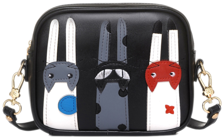 Cute Cats Trio Sling Bag - Women's Pu Cartoon Cat Mini Crossbody Shoulder Bag (800x800), Png Download
