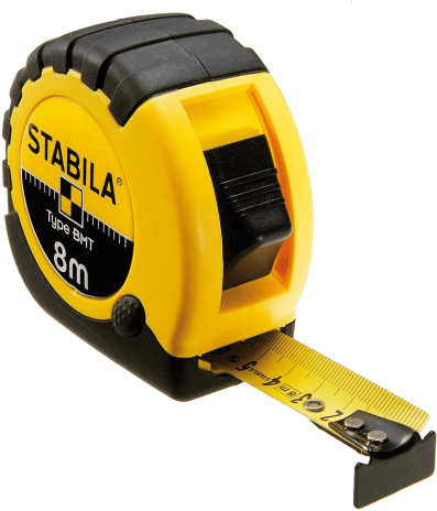 Free Png Measure Tape Png Images Transparent - Stabila Stbbmt8met Bmt8 Pocket Tape 8m Metric Only (480x480), Png Download
