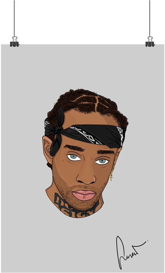 Little Pixel Prints - Rapping (720x1006), Png Download