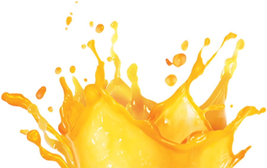 Juice Png Image Hd - Yellow Water Splash Png (1000x600), Png Download