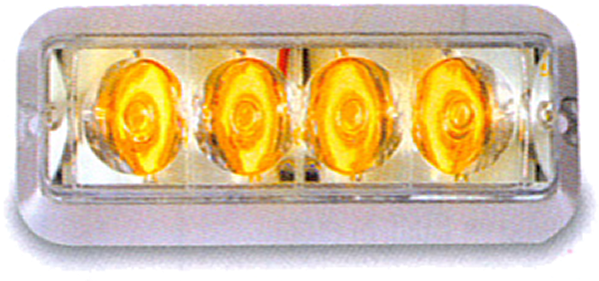 Select - Custer Products Limited Custer Strl4a Amber Led Warning (600x600), Png Download
