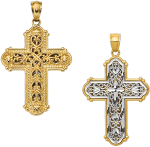 Two Tone Reversible Cross - Cross (400x400), Png Download