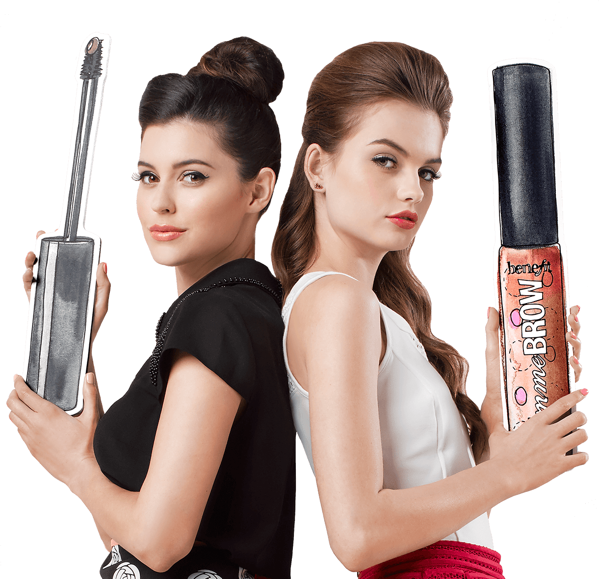 Makeup Application - Benefit Cosmetics Dolls (1220x1380), Png Download