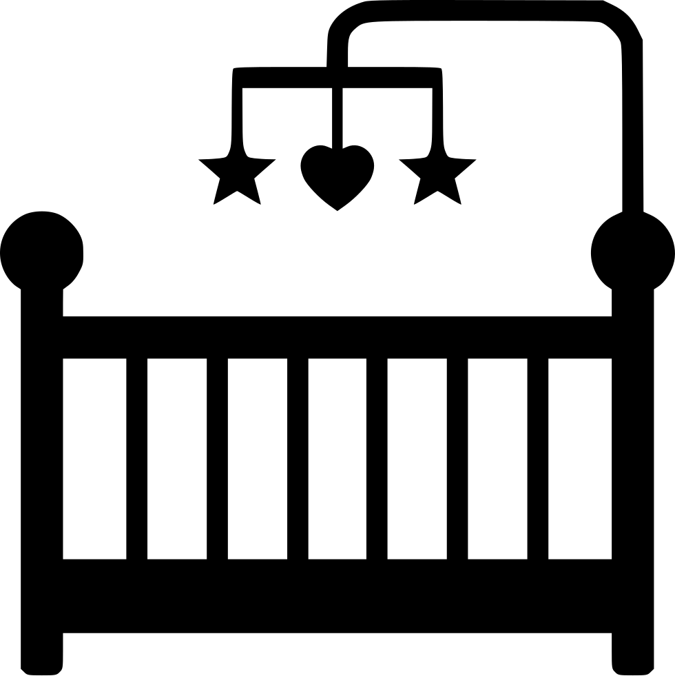 Baby Crib Comments - Baby Crib Vector Png (980x981), Png Download