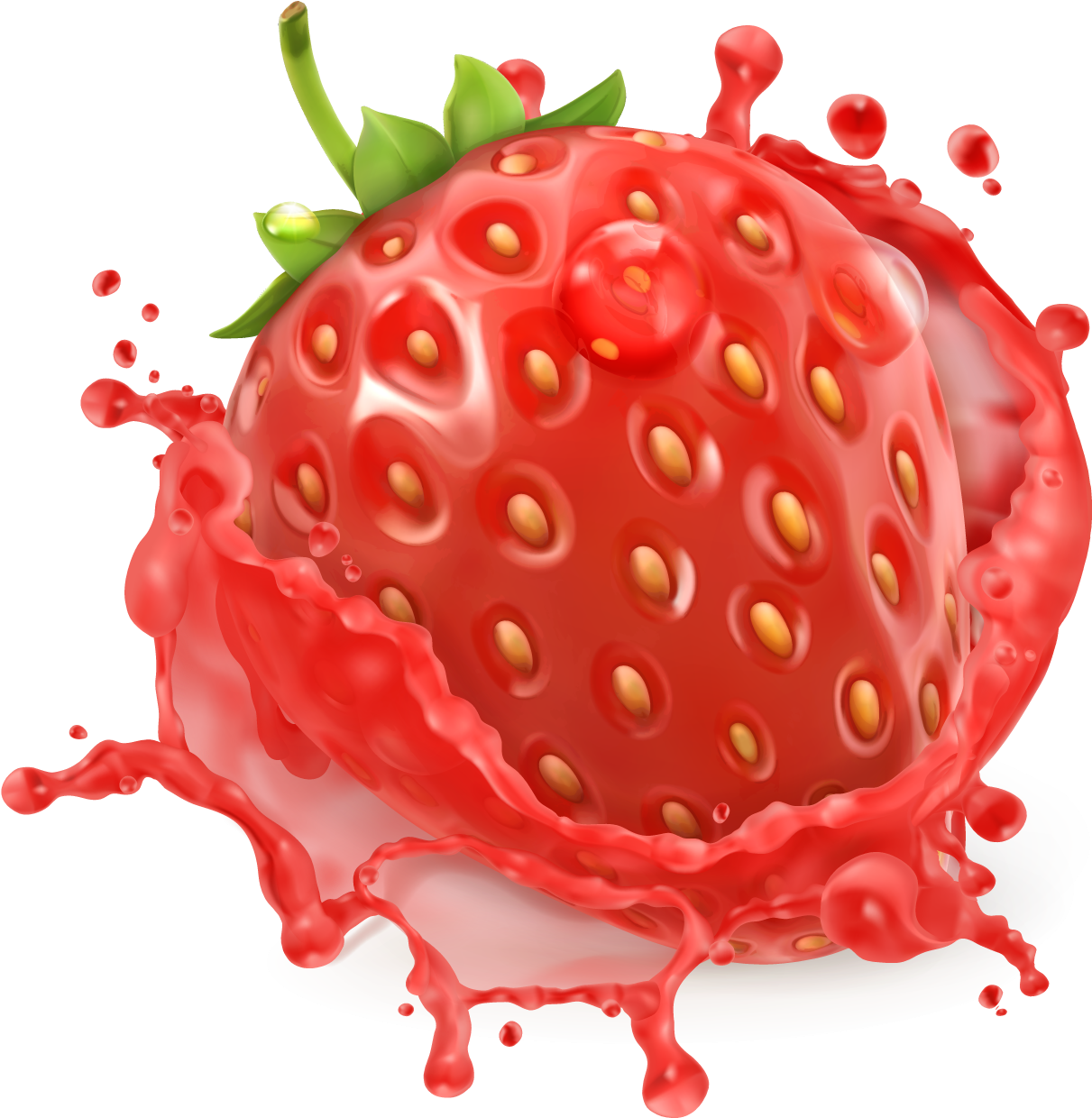 Orange Juice Strawberry Juice Frutti Di Bosco (1500x1500), Png Download