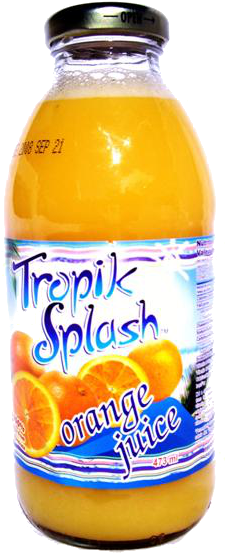 Posted In Orange Juice - Tropik Splash Mango Orange (323x600), Png Download