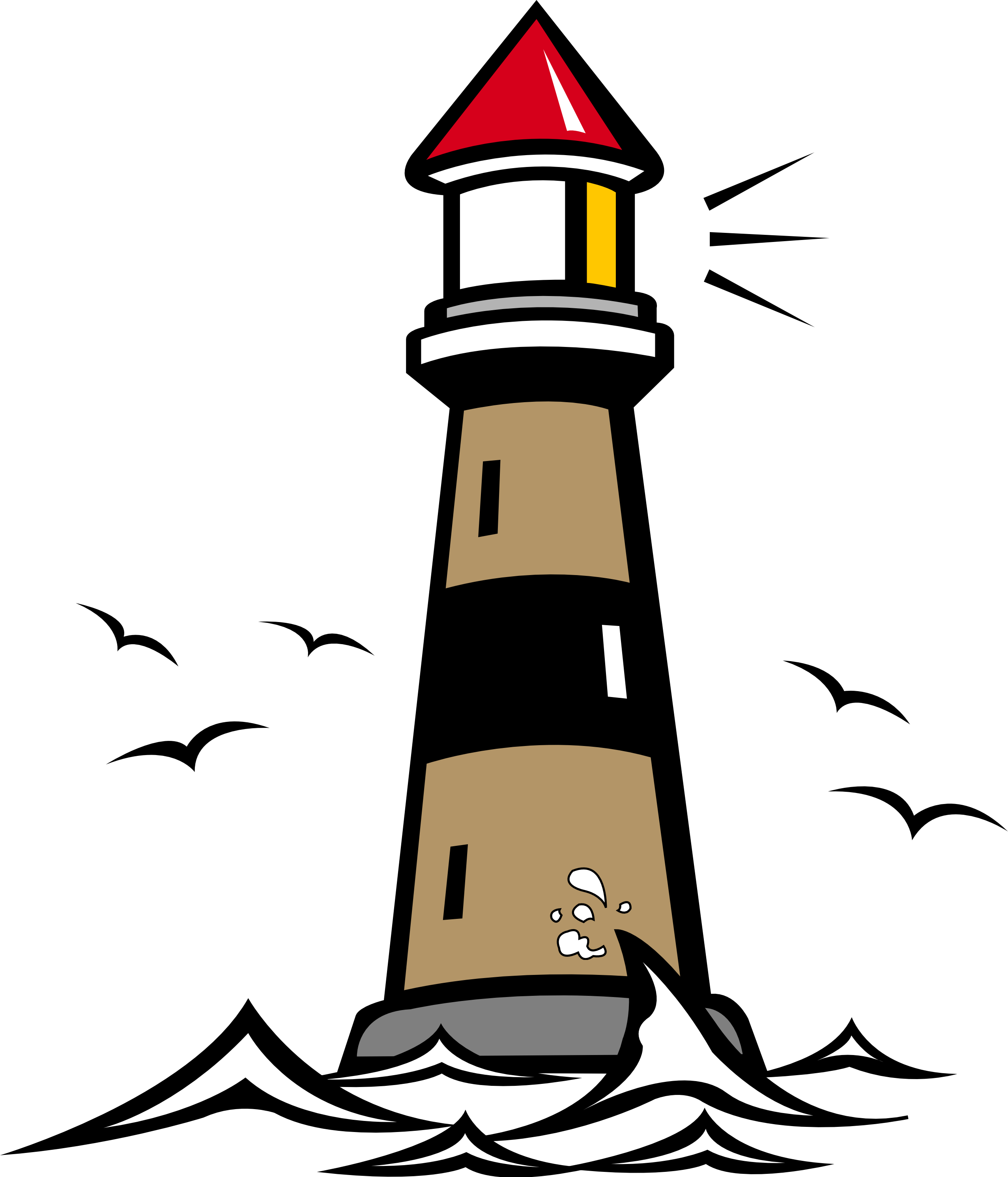Clip Transparent Download Clip Art On Gorgeous Pinterest - Lighthouse Clipart Black And White (555x648), Png Download
