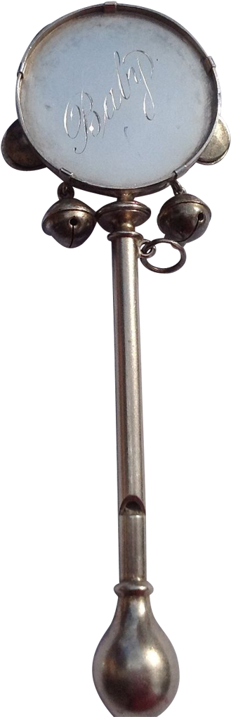 Victorian Baby Rattle - Vintage Baby Rattle Png (1023x1023), Png Download