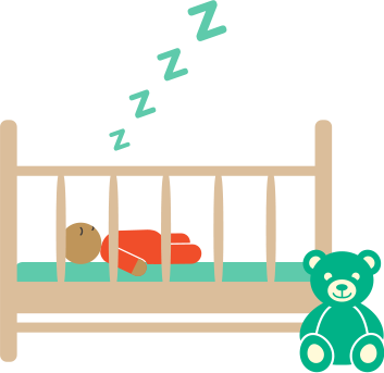 Baltimore Babies Thrive When They Sleep Safe And Live - Baby Crib Icon Png (353x343), Png Download