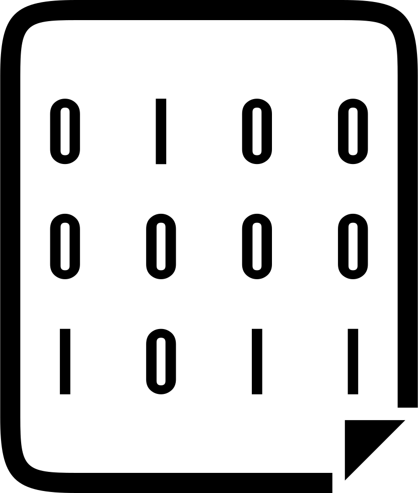Binary Code - - Binario Icon (830x980), Png Download
