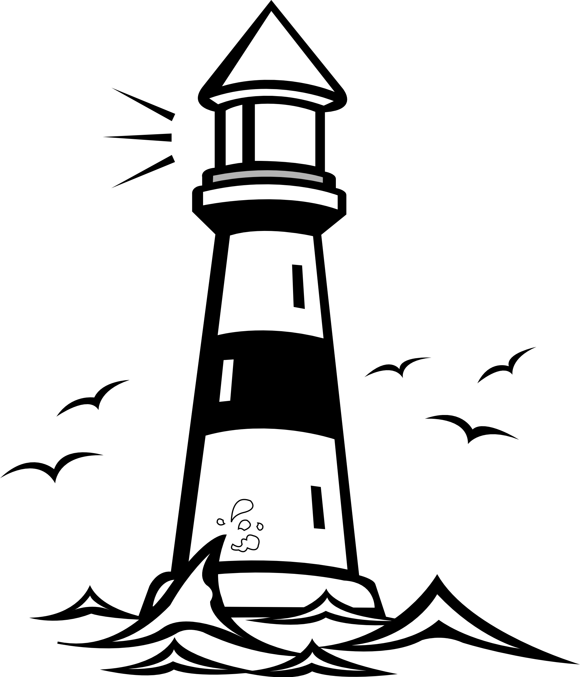 Lighthouse Clipart - Let Your Light So Shine Coloring Page (1979x2310), Png Download