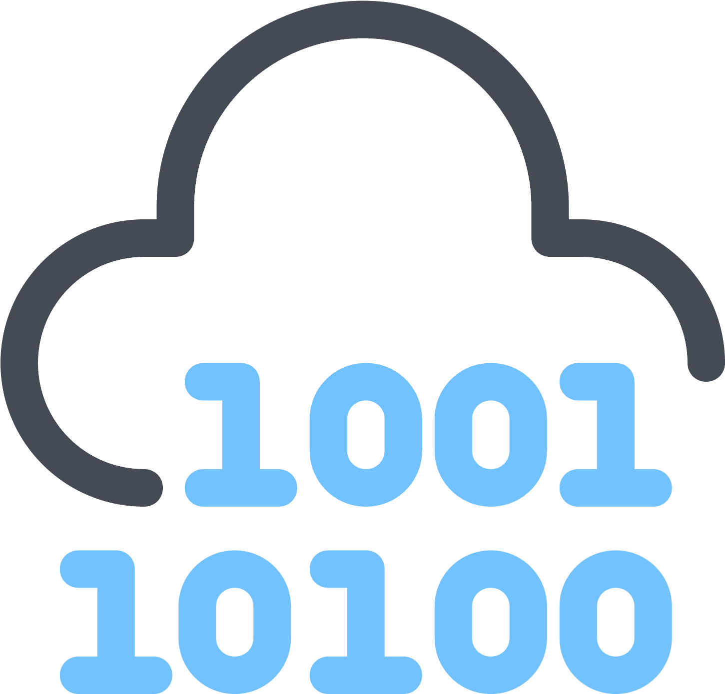 Cloud-binärcode Icon - Abs Cbn (1600x1600), Png Download