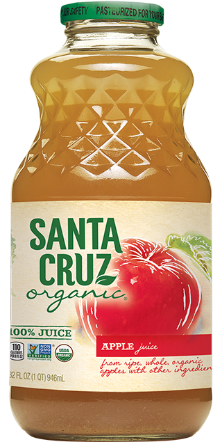 3619212241 - Santa Cruz Organic Apple Juice (320x650), Png Download