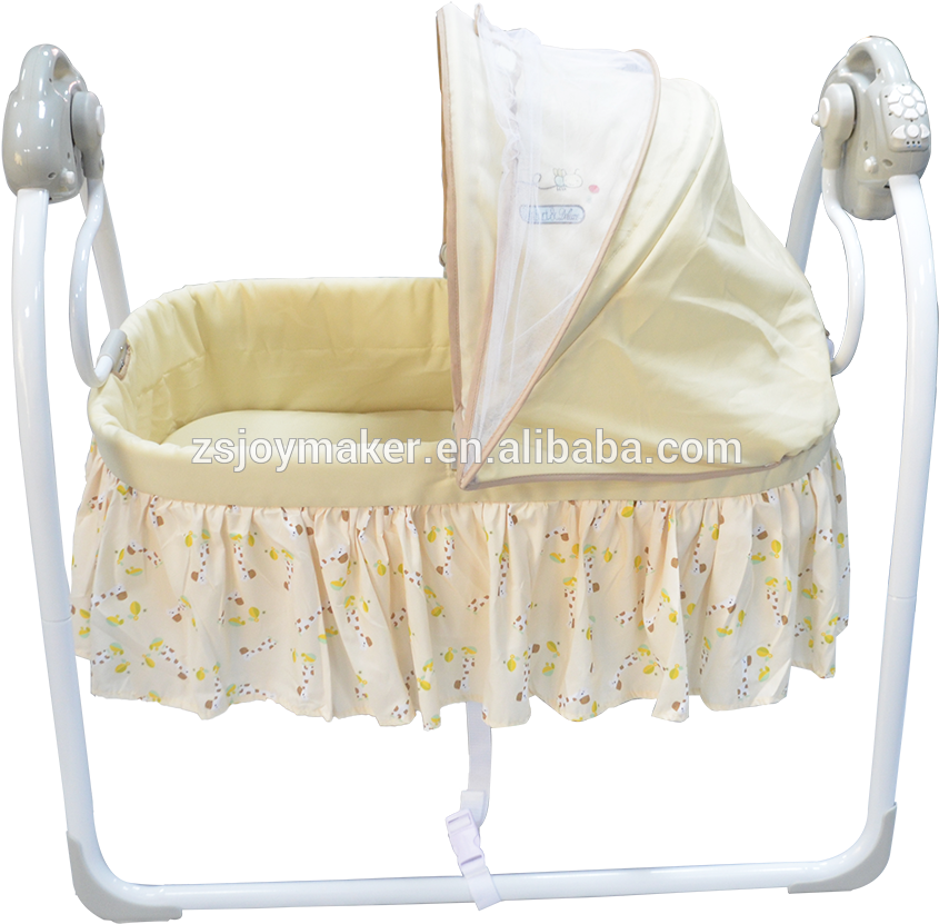 Bedside Baby Cot, Bedside Baby Cot Suppliers And Manufacturers - Baby Elle Swing Cradle (1000x951), Png Download