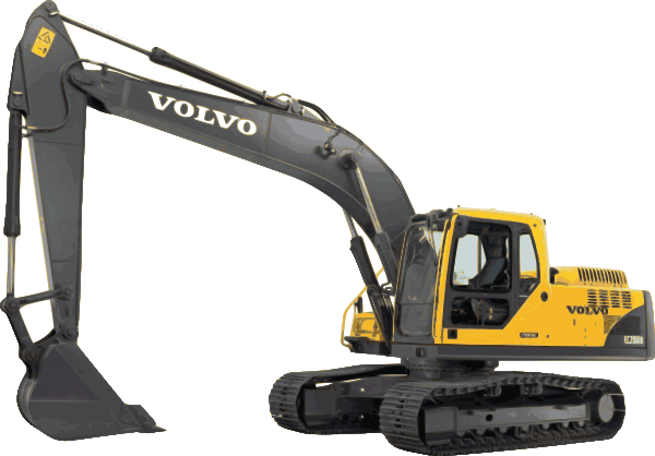 Excavator Png - Excavator Clipart (600x418), Png Download