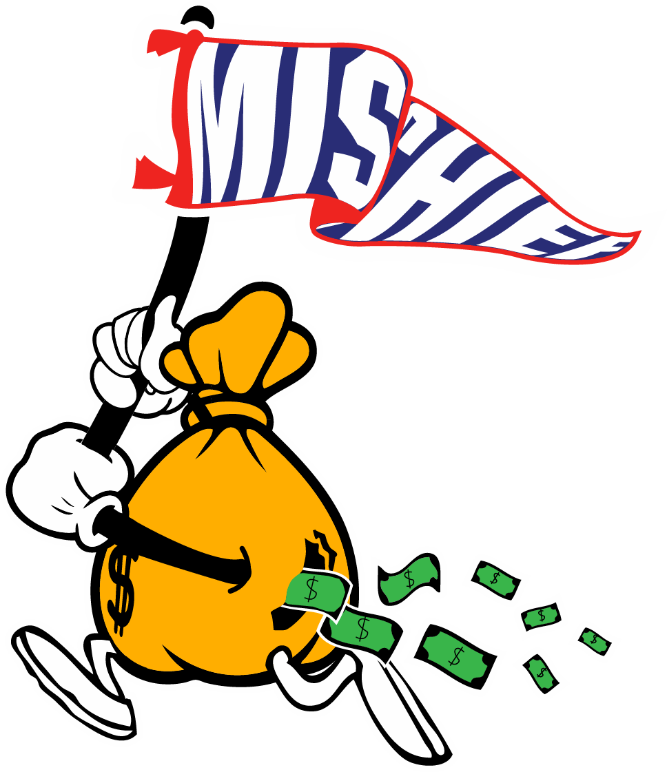 The Money Bag Running With Money Flying Out Is Suppose - Tiny 2uce (968x1121), Png Download