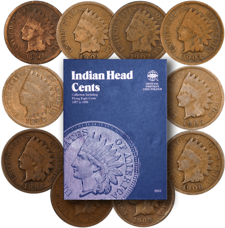 Budding Collectors Indian Cent Starter Set - Coin Folders Cents By Whitman Publishing (480x480), Png Download