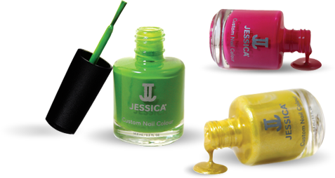 Recognized As The Best, Jessica Offers 200 Custom Colours - Green Nail Polish Png (477x254), Png Download