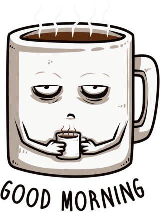 Good Morning - T-shirt (571x495), Png Download