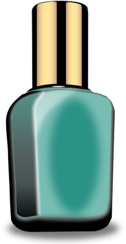 Nail Polish Transparent Clipart - Nail Polish Clipart Transparent (260x486), Png Download