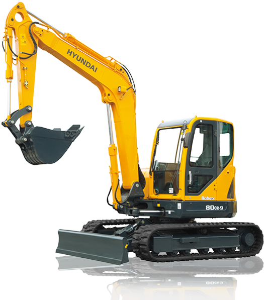 Download R80cr 9 Hyundai R80 7 Excavator Full Size Png Image Pngkit