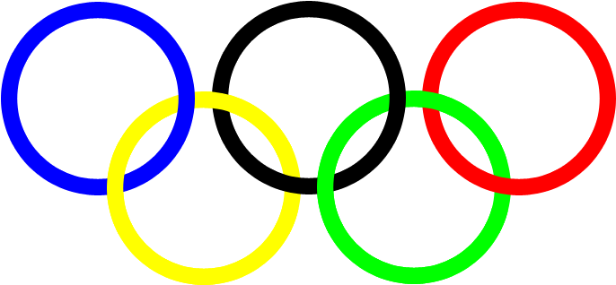 Olympic-rings - Olympic Rings Transparent Png (712x362), Png Download