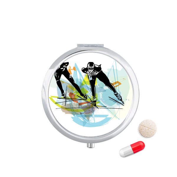 Sport Speed Skating Athletes Watercolor Travel Pocket - Rocket (600x600), Png Download