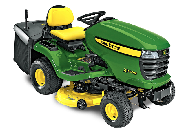 X300r Tractor With 42 Inch Rear Discharge Deck - Ride On Lawn Mower John Deere (642x480), Png Download