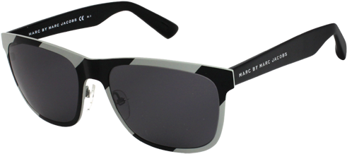Marc By Marc Jacobs Mmj 229s Matte Grey Black Sunglasses - Mens Designer Sun Glasses Png (500x300), Png Download