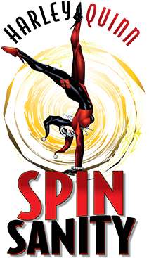 Also Debuting Is Harley Quinn Spinsanity, Which Sends - Six Flags Harley Quinn Spinsanity Logo (600x400), Png Download