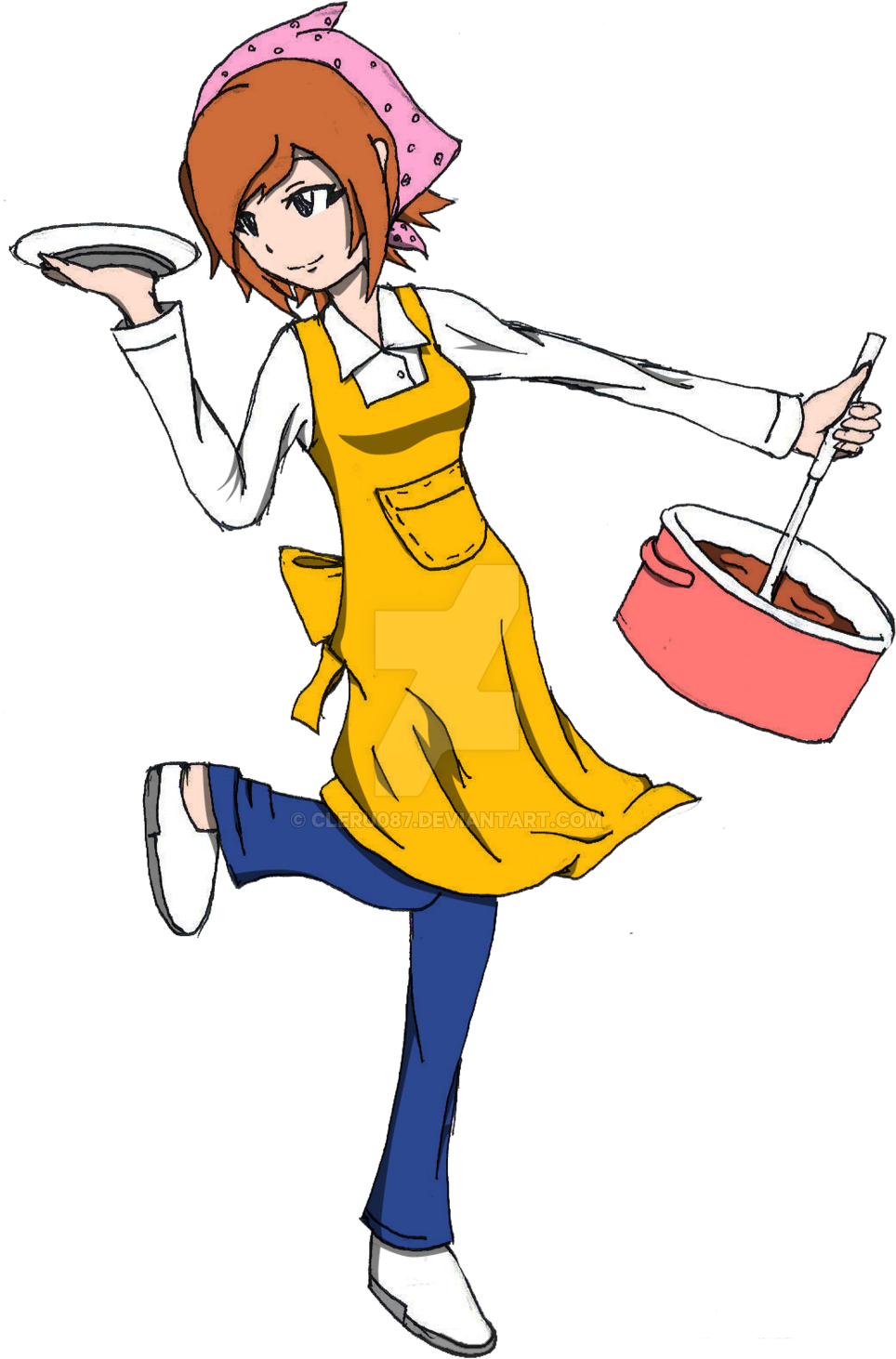 28 Collection Of Cooking Mama Drawing - Cooking Mama Anime (1024x1580), Png Download