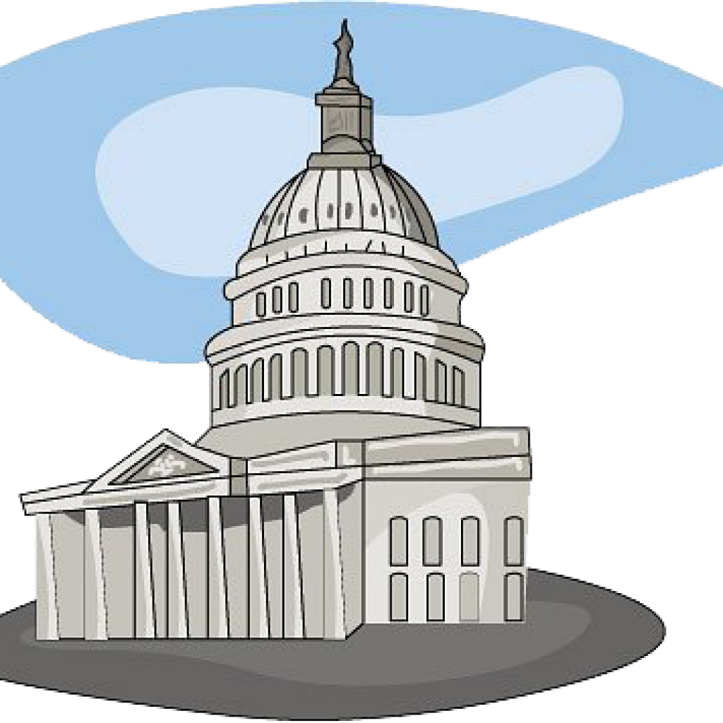 White House Clipart Butterfly Clipart Hatenylo - White House Clip Art (1024x1024), Png Download