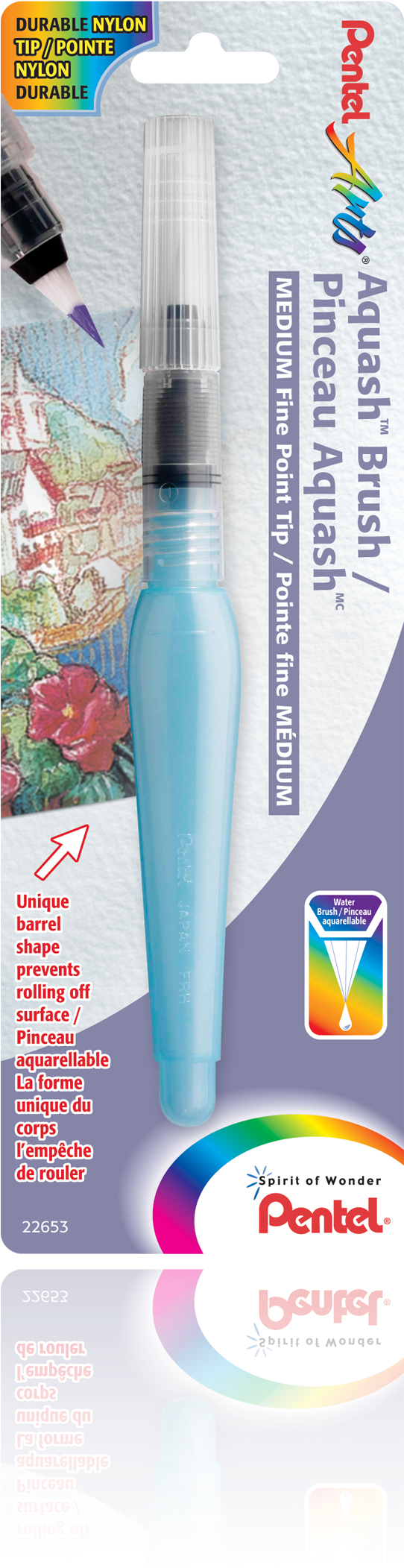 Aquash™ Water Brush, Fine Point Medium - Pentel Arts Aquash Brush Water Brush - Medium (1919x2560), Png Download