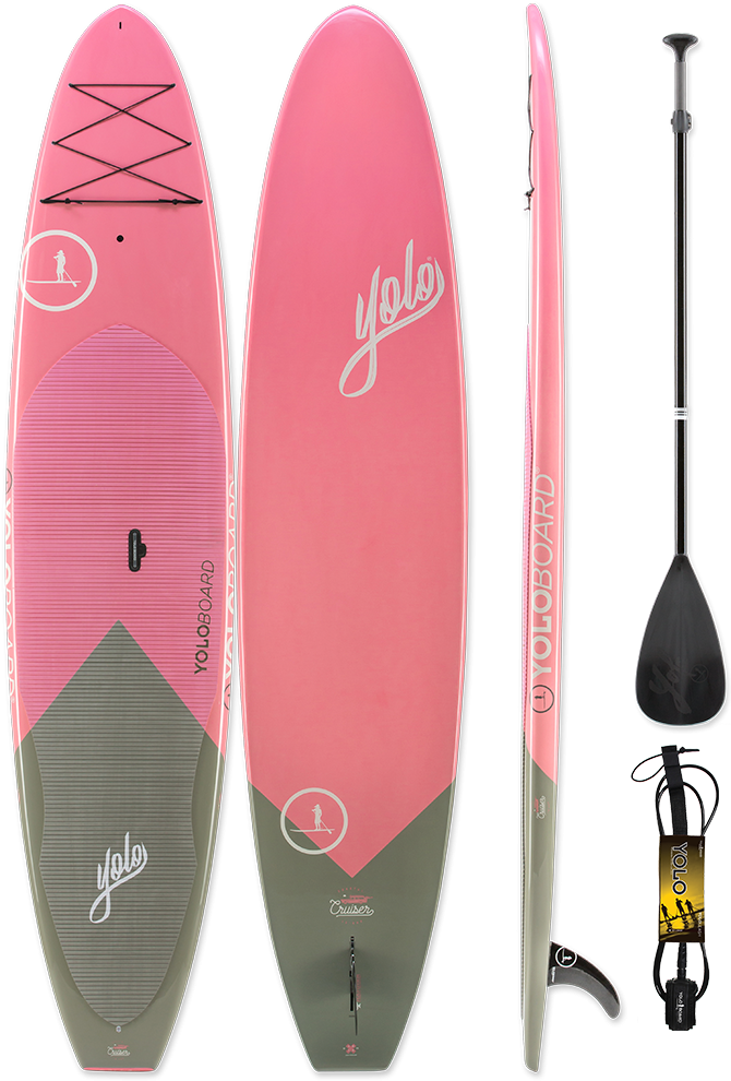 Yolo 12' Coastal Cruiser Stand Up Paddleboard - Standup Paddleboarding (718x1000), Png Download