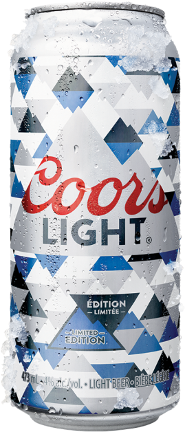 Crown And Coors Light Canada Pioneer Use Of Photochromic - Coors Light Summer Brew Can (276x557), Png Download