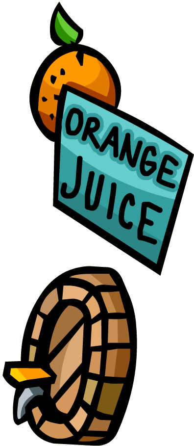 Medieval Party Orange Juice - Portable Network Graphics (396x909), Png Download