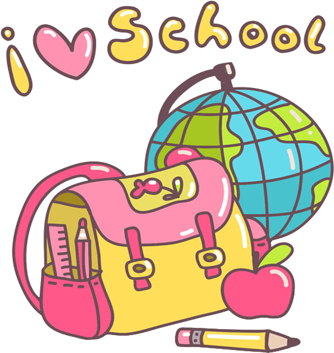 School Cartoon Clip Art (2362x2362), Png Download