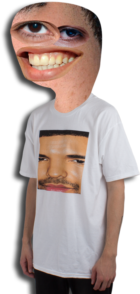 6 God Box Face T-shirt - T-shirt (1024x1024), Png Download